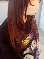 リズム(Lism) レイヤーカット×レッドブラウン