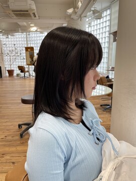 顔周りレイヤー/30代/40代/50代/髪質改善/オージュア/ヘッドスパ