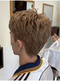 横須賀メンズカットスパイキーショートツーブロックフェード眉毛