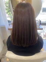 パラゴ(PARAGO.) ミディアムレイヤー×ベージュブラウン