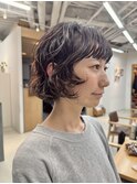 レイヤーボブ　ボブパーマ パーマ ミニボブ 切りっぱなしボブ