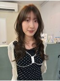 色落ちまで計算したオリーブベージュ×ハッシュカット