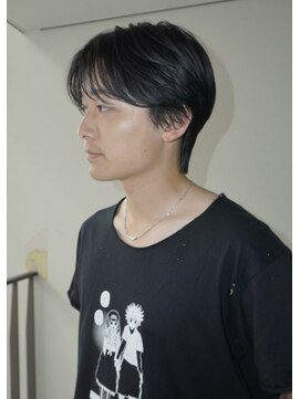 ネクストフォーヘアー(NEXT for hair) 曲がる縮毛矯正　センターパート　毛流れ