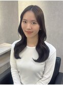#柔らか顔まわりレイヤー×韓国ロング