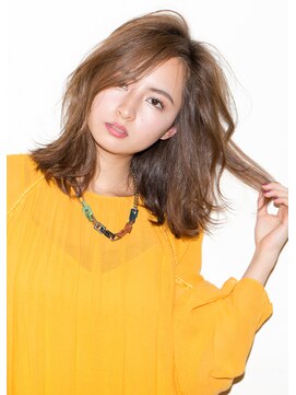 アズーア ヘアーアンドスパ(azure hair&spa) くびれミディ/3Dカラー/　ワイドバング モーブカラー