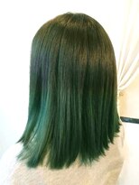 バグース ヘアーメイク アクシス(BAGUS hair make axis)&nbsp;エメラルドグリーンカラー