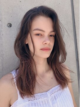 カジュアル(casual) かき上げ無造作カール