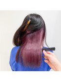 ハイトーンの髪質改善 インナーカラー×パープルロゼ