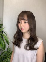 ライズ バイ レボ 柏店(RISE by REVO)&nbsp;ボブ/カーキグレージュ/大人かわいい/フェザーバング