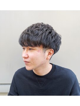 ヘアーメイク ハーベスト(HAIR MAKE HARVEST) 【ツーブロック×ナチュラルパーマ】ナチュラルルーズウェーブ