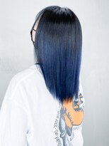 アイティー バイ アルバム 浦和店(IT by ALBUM)&nbsp;ネイビーブルー_くびれヘアビタミンカラー_ba332381