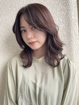 エクリ 麻布十番(equri) アースカラー20代30代40代　外ハネボブ　ショコラベージュ