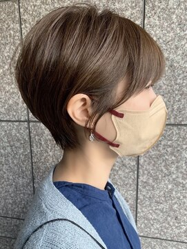 ヘアメイク アージュ 天神西通り店(HAIR MAKE age) 大人上品ショートマッシュ　丸みショート　愛されショート