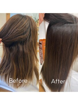 リリィ ヘアデザイン(LiLy hair design) Lilyセミロング/酸性ストレートパーマオイルストレート