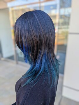 リンクプラス(LINK+) ロングウルフレイヤーカット◆