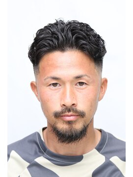 カーウォッシュバーバー(CARWASH BARBER) オールバックパーマ宮城リョータスキンフェード