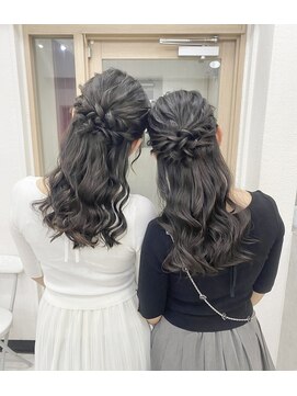 プティクローシェ バイ クオーレ(petite cloche by CUORE) ハーフアップ