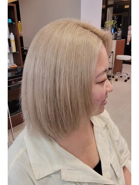 ヘアーサロンハラダ 島田店(HAIR SALON Harada ) ハイトーンホワイトベージュ