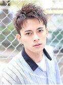 爽やかツーブロックアップバング かき上げ