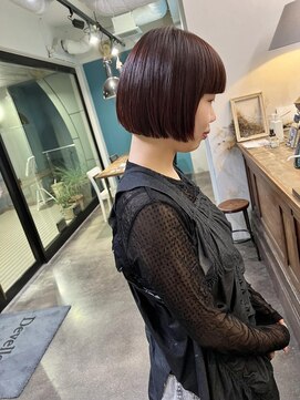 デヴェロペ(Devellope.) ボブ　酸性ストレート　暖色系カラー