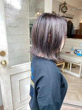 シェノン 赤羽店(CHAINON) 2025ミディアム外はねスタイル透明感カラー赤羽