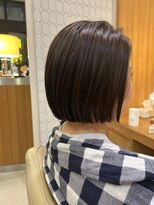 ユウヘアー 三軒茶屋店(U Hair)&nbsp;ぱつっとラインのボブスタイル/大人ショートボブ/20代30代/40代