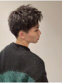 スパイキーショートブルーブラックツーブロックスペインカール3
