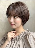 *岩田莉奈*ナチュラルショート20代30代40代50代小顔ヘア