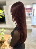 髪質改善うる艶ボルドカラー