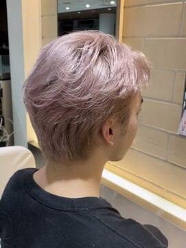 エアー 銀座(air) ピンクベージュ/ダブルカラー/ブリーチ/ハイトーン