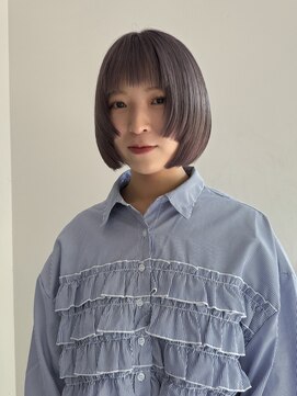 ヤント(yant) ステップボブ×ラベンダーグレージュ