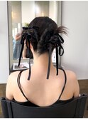 お呼ばれヘア/ヘアアレンジ/タイトめヘア