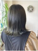 切りっぱなしヘアー