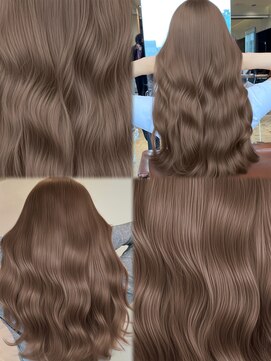 アマトウキョウスマートサロン(AMA TOKYO×Smart Salon) ヘーゼルベージュ ブリーチなし レイヤーカット 海外風