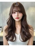 【韓国風】顔まわりレイヤー×うる艶ロン