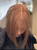 ジ エクト リアン 箕面店(The Ect Lien) 似合わせカット◆切りっぱなしボブ×透明感カラー