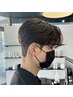 【韓国風】デザインカット＋ダウンパーマ　￥12100