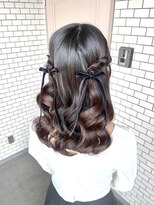 ソノ(sono)&nbsp;ハーフツイン ヨシンモリ 韓国ヘア ベロアリボン イベントヘア