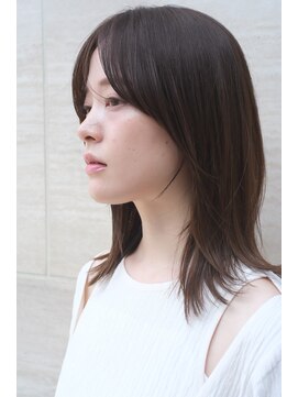 ガーデン 銀座(GARDEN) ミディアム 顔まわりレイヤー レイヤー ナチュラルブラウン