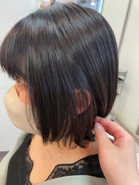 髪質改善/顔周りレイヤーカット/グレージュ[千葉/千葉駅]