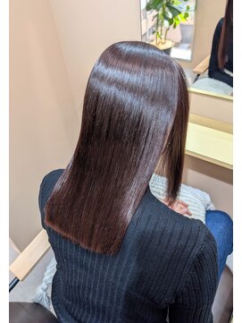 髪質改善トリートメント/美髪矯正/縮毛矯正/アッシュブラウン