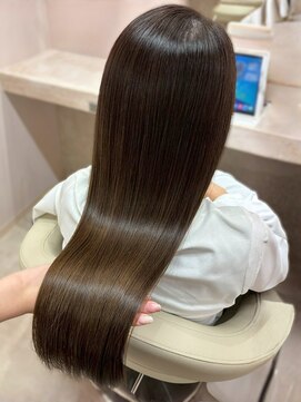 ソンノ(sonno) オリーブベージュカラー 髪質改善トリートメント ストレート