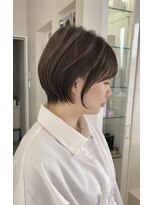 トラップヘアー&nbsp;大人かわいい耳掛け丸みショート