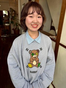 モク 大阪梅田店(MOK) 【ニュアンスパーマ】ウルフボブ