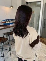 ファルファラ(farfara) 【farfara】艶髪ダークブラウン/レイヤーカット/ウェーブ