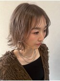 ミルクティーベージュとミニボブ