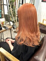 ルーナヘアー(LUNA hair)&nbsp;レイヤースタイル　オレンジテラコッタカラー