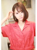 モスグリーンカラーの　サマーボブ
