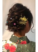 浴衣、卒業式ヘアセット