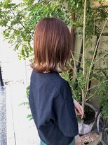 ニコアヘアデザイン(Nicoa hair design) お洒落な雰囲気漂う明るめオレンジブラウン